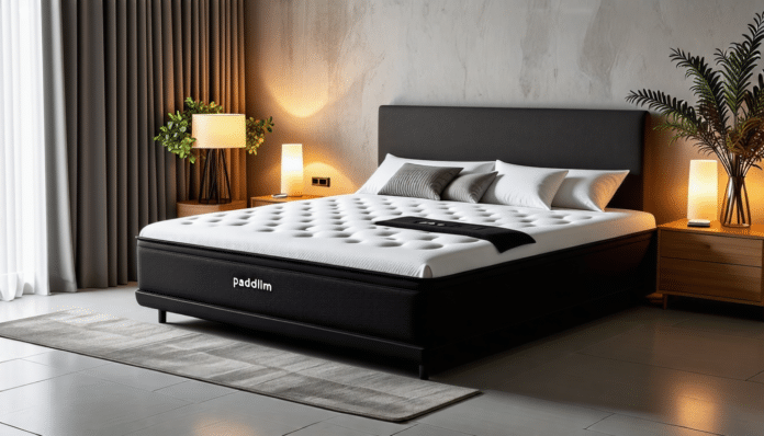 découvrez padlim, le matelas connecté qui révolutionne votre sommeil ! grâce à sa technologie innovante, ajustez automatiquement la température et la fermeté pour un confort personnalisé et un repos optimal. transformez vos nuits en un véritable havre de paix.